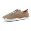 Shoes And Trainers | Lunar Lunar St Ives Soft Leather Plimsoll Taupe Fle030Bb