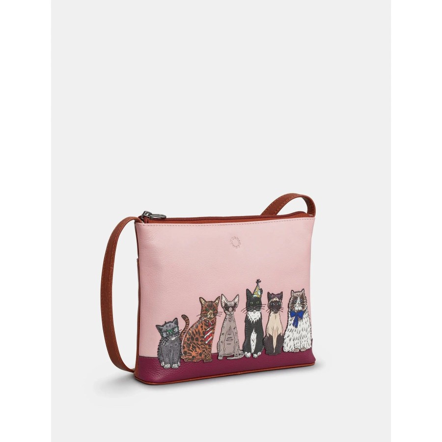 Handbags | Yoshi Yoshi Party Cats Cross Body Bagbrown Yb214 Prtct