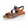 Sandals And Toe-Posts | Rieker Rieker Sandal With Touch Fastening V5069-24 Brown