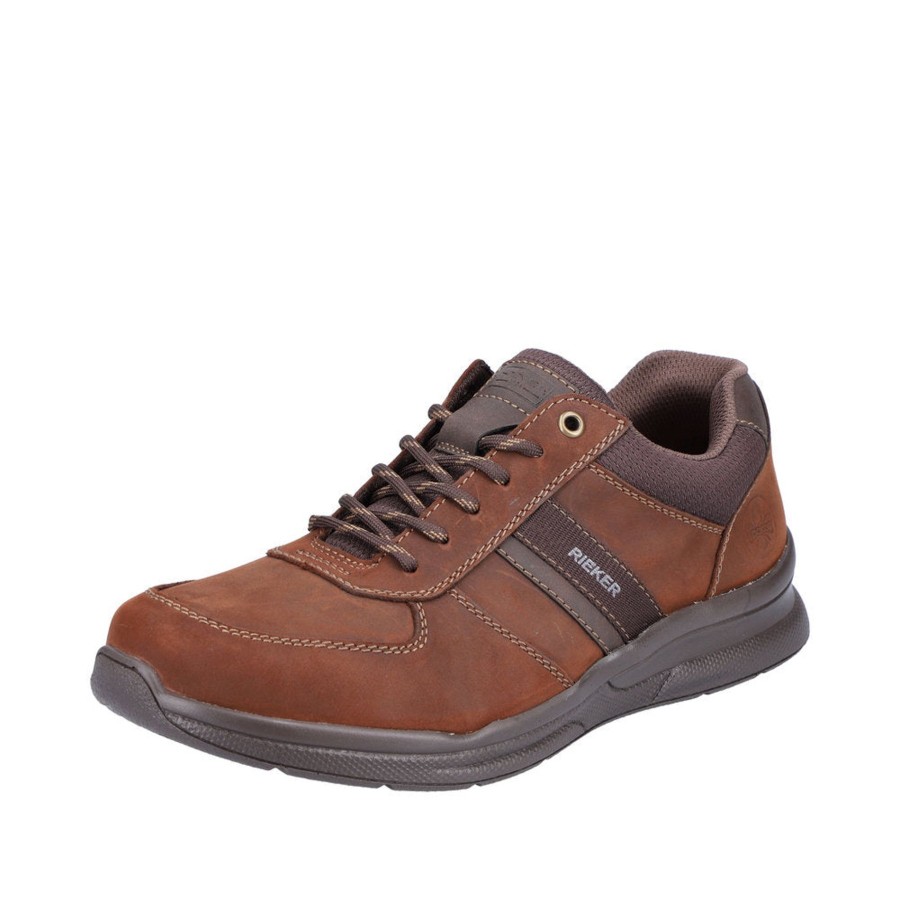 Men'S Formal And Work Shoes | Rieker Rieker Men'S Lace Up Trainernut 14811-22