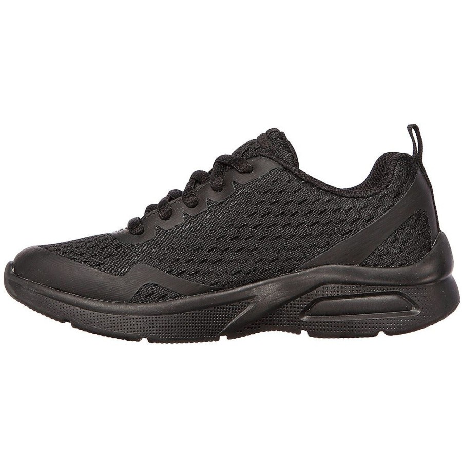 Shoes And Trainers | Skechers Skechers Air-Cushioned Youths Trainer With Lace 403774Black