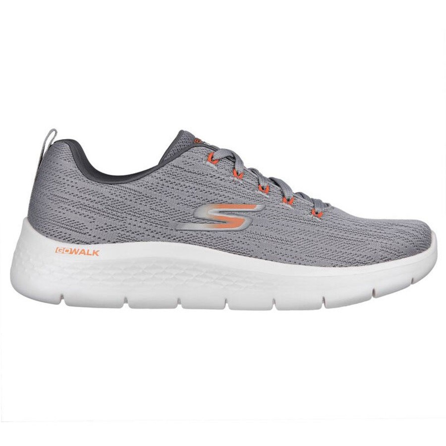 Men'S Styles | Skechers Skechers Men'S Trainersgo Walk Flex - Quota 216481Gyor Grey/ Orange