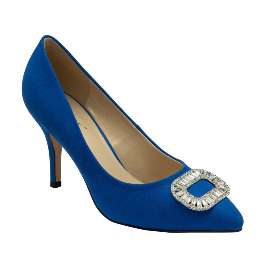 Wedding And Party Wear | Lotus Lotus Occasion Wear Court Shoe Florina Cobalt Blue Ulb426