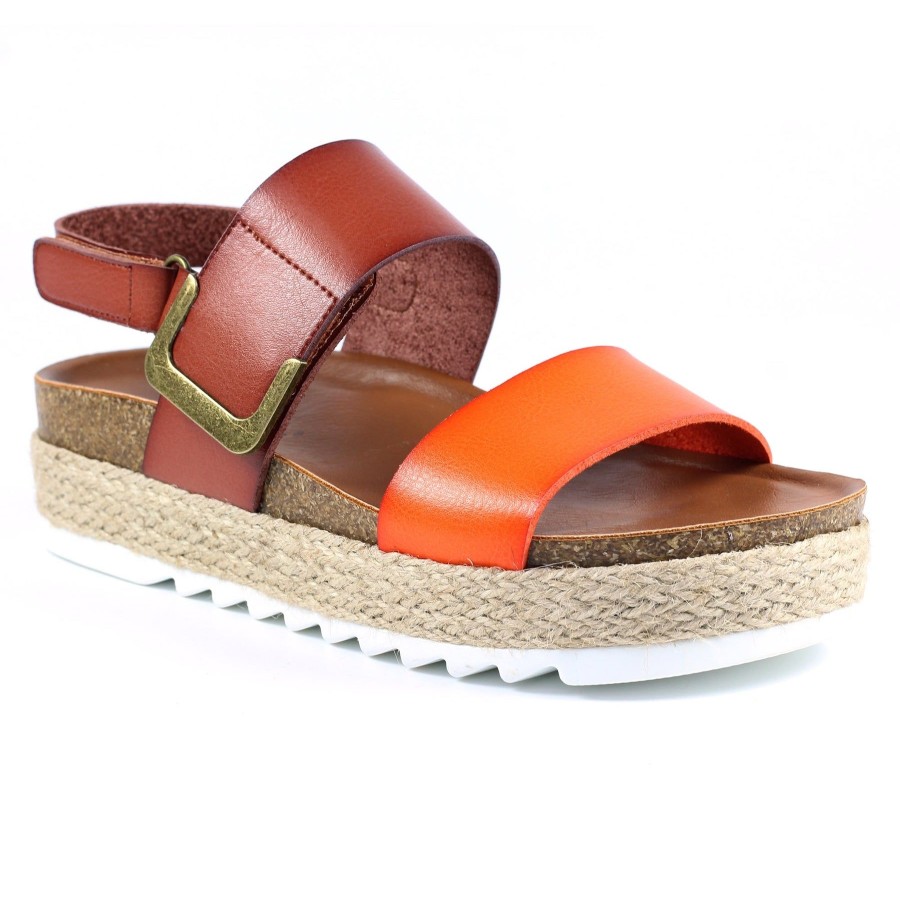 Ladies Styles | Lunar Lunar Sandal Deanna Orange Jlh356Or