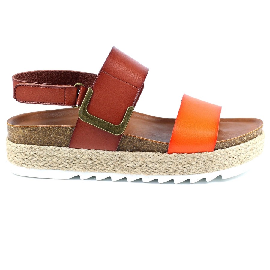 Ladies Styles | Lunar Lunar Sandal Deanna Orange Jlh356Or