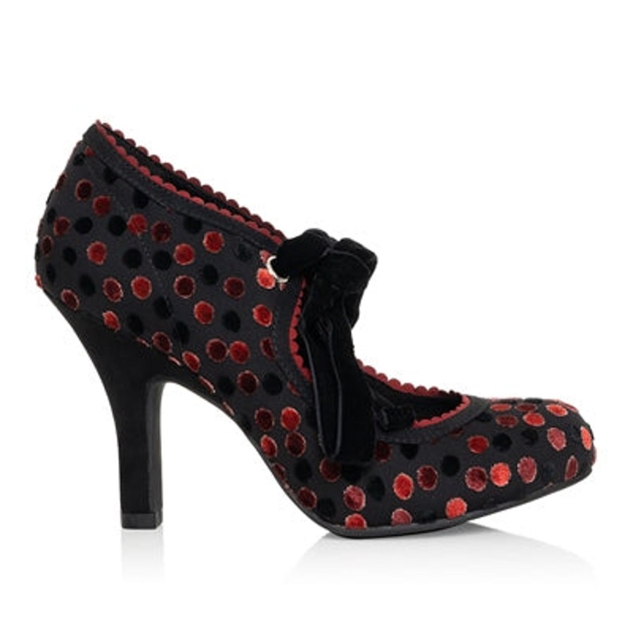 Wedding And Party Wear | Ruby Ruby Shoo Willow Red Noir To Match Bag Alberta Red Noir