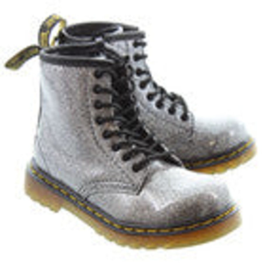 Back To School | Dm Dr Martens 1460J/1460Y Gunmetal Glitter