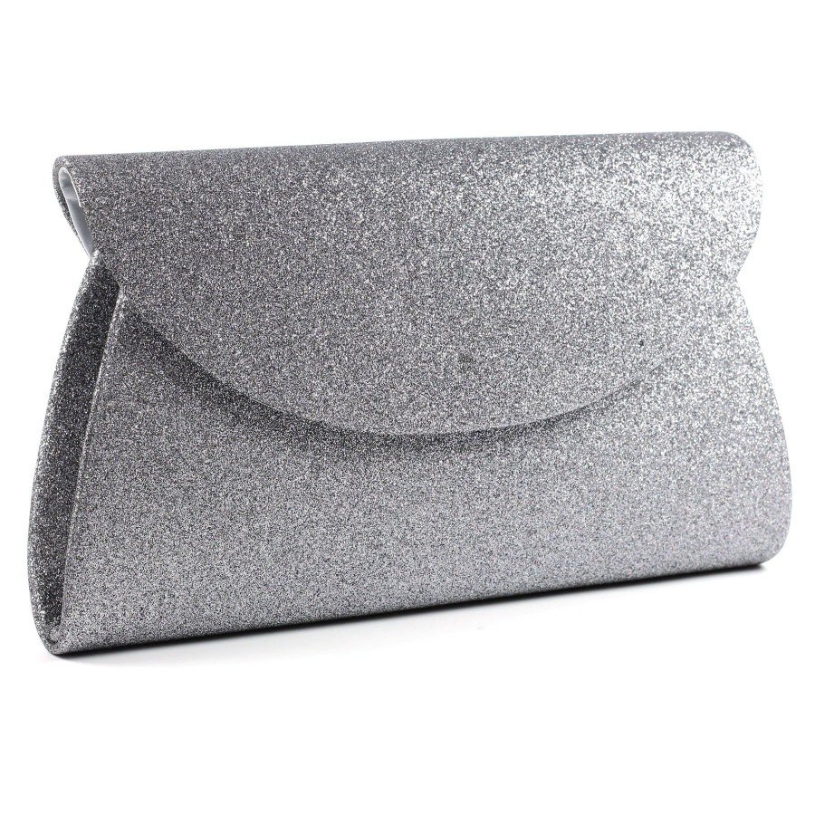 Wedding And Party Wear | Lunar Lunar Sariyah Occasion Wear Matching Bag Pewter Zlr046Pw