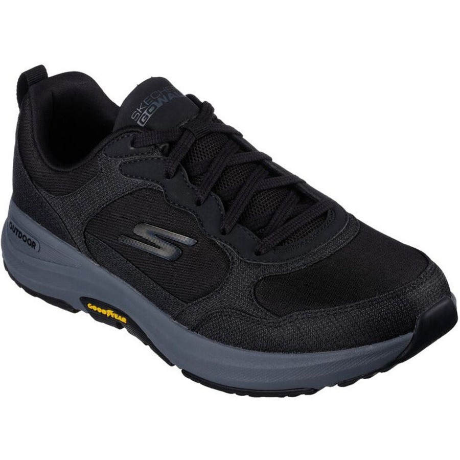 Men'S Styles | Skechers Skechers Men'S Lace Up Trainer Go Walk Outdoor - Woodcrest Black 216107Bkcc