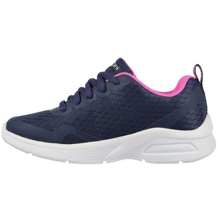 Shoes And Trainers | Skechers Skechers Girls Trainermicrospec Max - Electric Jumps 302378 Navy