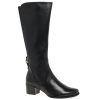 Long Boots And Riding Boots | Regardez Regardez Le Ceil Jolene-22 Black Soft Leather Long Boot