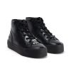 Back To School | Kickers Kickers Tovni Hi Stack Black Patent Leather Boots