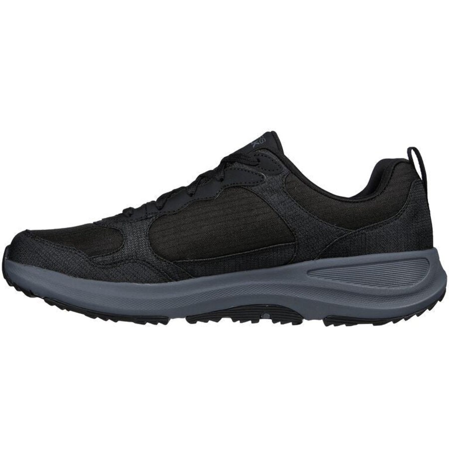 Men'S Formal And Work Shoes | Skechers Skechers Men'S Lace Up Trainer Go Walk Outdoor - Woodcrest Black 216107Bkcc