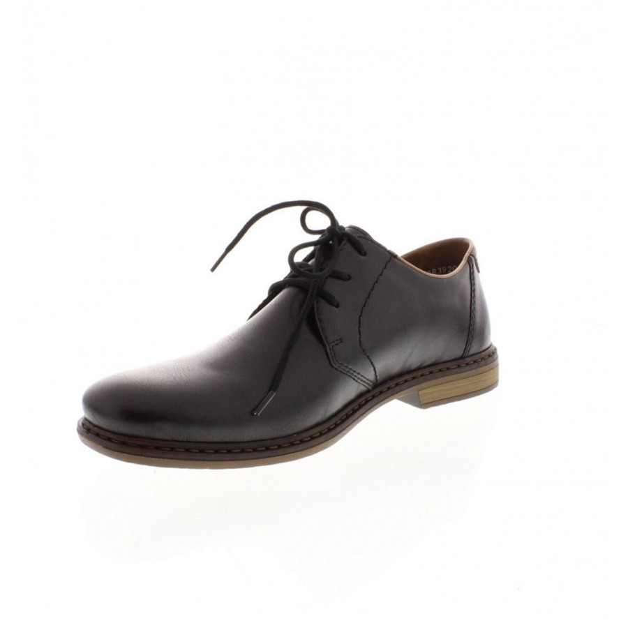 Men'S Formal And Work Shoes | Rieker Rieker Smart Lace Up Shoe Black 13444-00