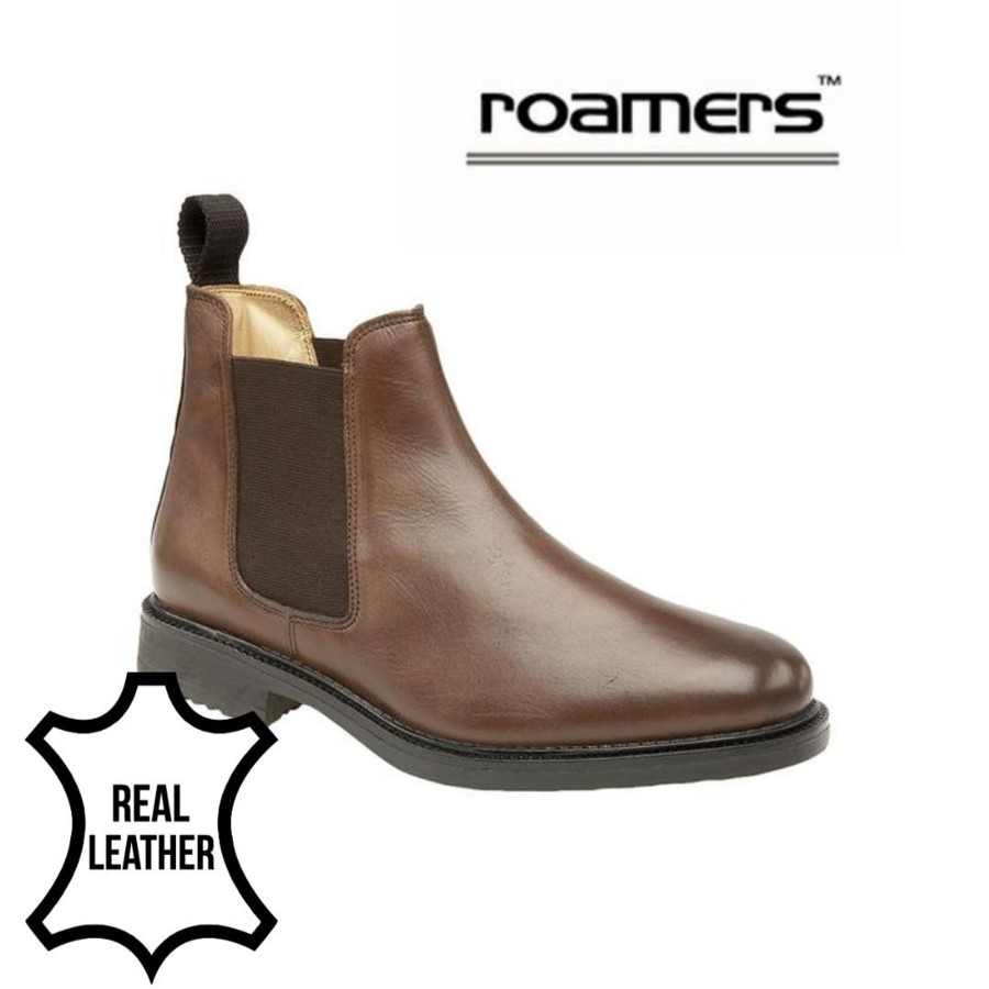 Men'S Boots | Marlows Roamersbrown Leather Chelse Boots M278B