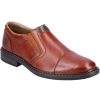 Men'S Formal And Work Shoes | Rieker Rieker Men'S Slip-On Leather Shoe Peanut 17659-23