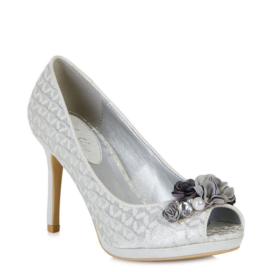 Wedding And Party Wear | Ruby Ruby Shoo Court Shoe Sonia Silver