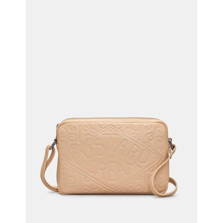 Handbags | Yoshi Yoshi Custard Cream Beige Soft Leather Cross Body Handbag