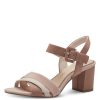 Ladies Styles | Wendel Marco Tozzi 28323Nude Block Heel Dress Sandal28323-478