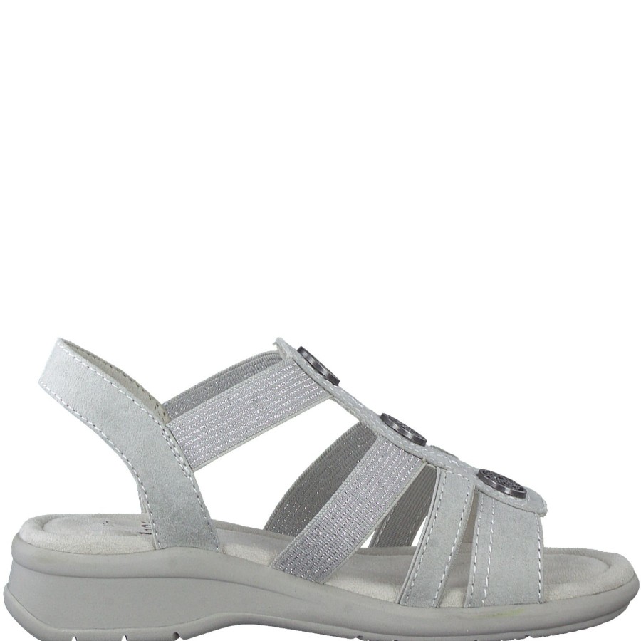 Ladies Styles | Jana Jana 28165 Grey Slip On Sandals