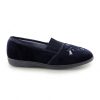 Ladies Slippers | Marlows Ladies Slipper By Sleepers Inez In Navy Ls792C