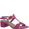 Wedding And Party Wear | Wendel Marco Tozzi 28230 Berry Combi Block Heel Sandal