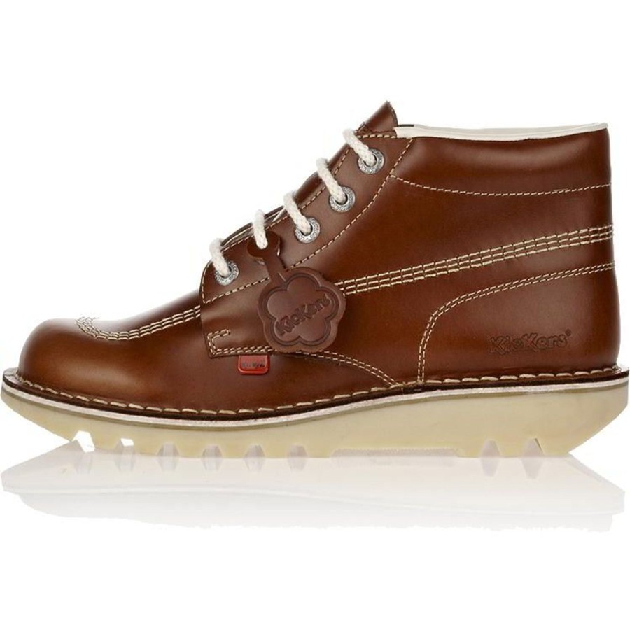 Men'S Boots | Kickers Mens Kickers Kick Hi Dark Tan Leather