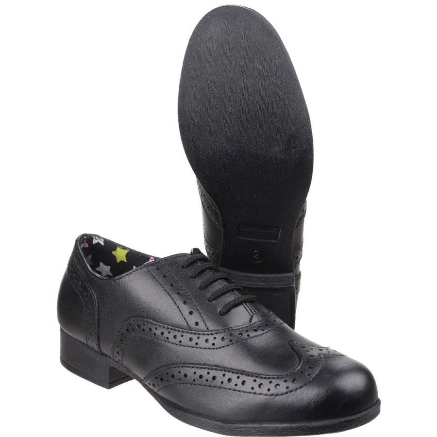 Hush Puppies Kids | Hush Puppies Hush Puppies School Shoe Kada Black Leather Girls Brogue