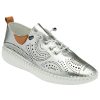 Shoes And Trainers | Lotus Lotus Casual Leather Shoe Uls484 Tassia In Silver