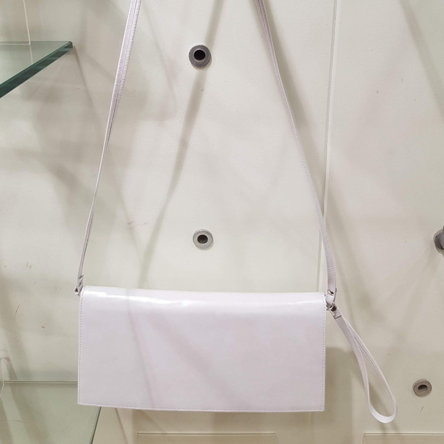 Bioeco Shoes And Matching Bags | Bioeco Bioeco White Pearl Clutch / Shoulder Bag To Match 4009 Shoe B002-2362