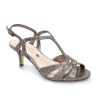 Wedding And Party Wear | Lunar Lunar Francieoccasion Wear Dress Sandal Wider Fit Flr524 Pw Pewter