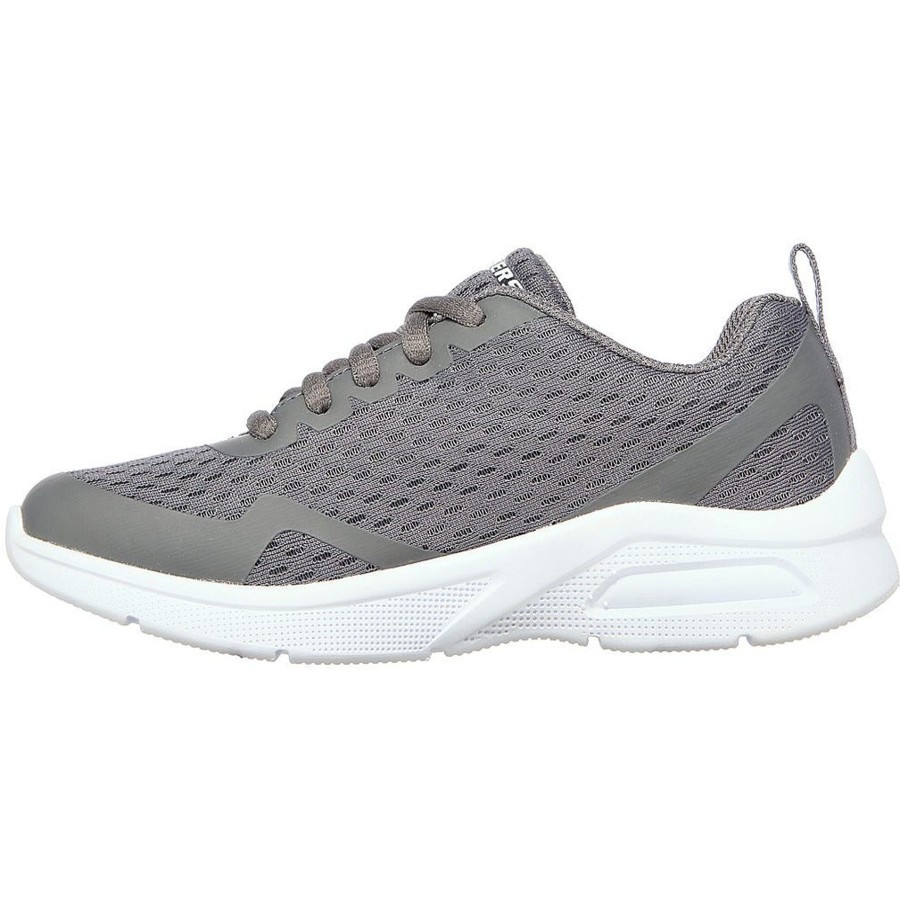 Skechers | Skechers Skechers Air-Cushioned Youths Trainer With Lace 403774 Charcoal