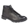 Men'S Boots | Marlows Grafters Original Black Leather Uni Monkey Boots B430