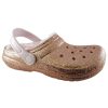 Back To School | Crocs Crocs 207462 Pink Glitter Classic Lined Clog 207462-2Ub