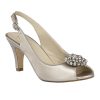 Wedding And Party Wear | Lotus Lotus Ladies Pewter Metallic Elodie Sling-Back Shoe