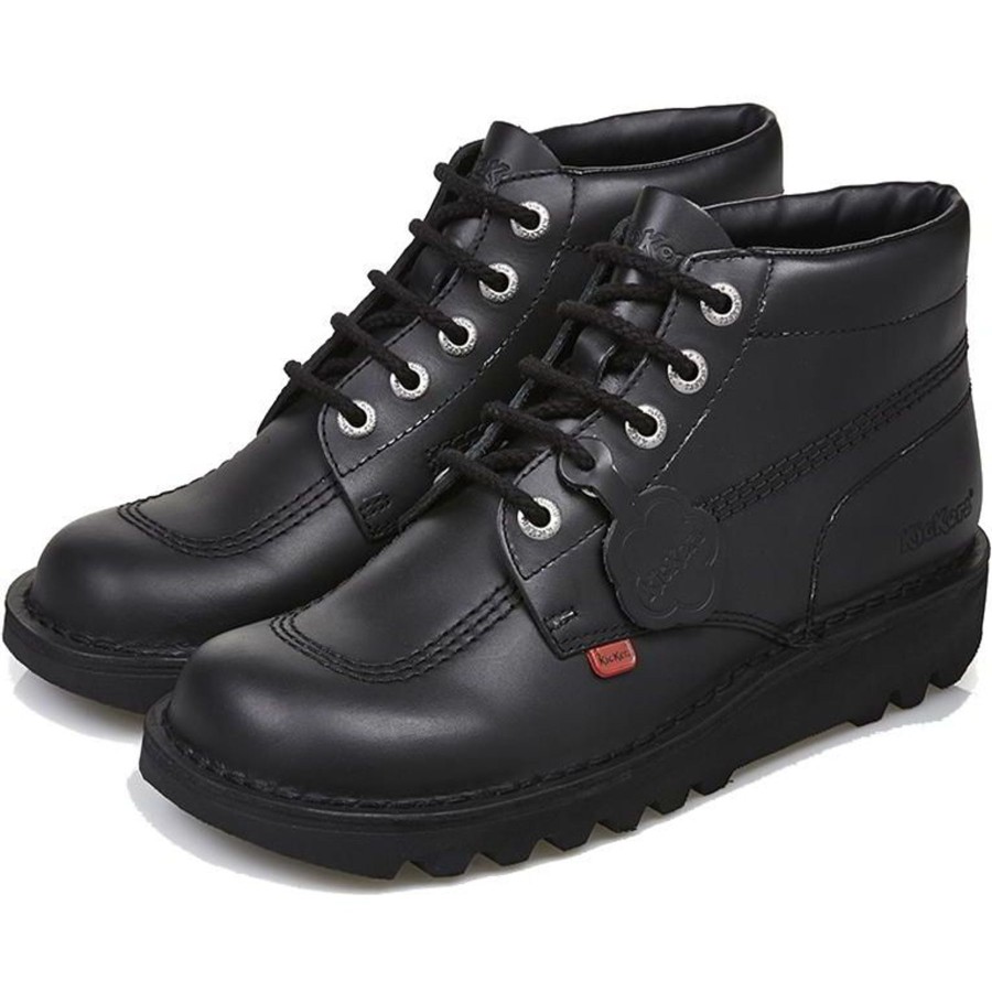 Men'S Boots | Kickers Adult Mens Kick Hi Leather Black