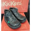 Back To School | Kickers Kickers Kick Quick Black Leather Infants Slip On Shoe