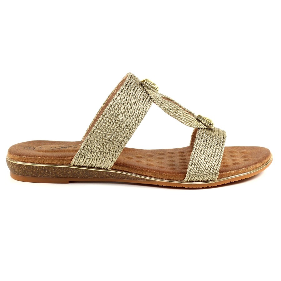 Ladies Styles | Lunar Lunar Sandal Calow Gold Jlh395Gd