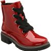 Ankle Boots & Hikers | Lotus Lotus Ankle Boot With Lace And Zip Fastening Jojo Red Pat Ulb350