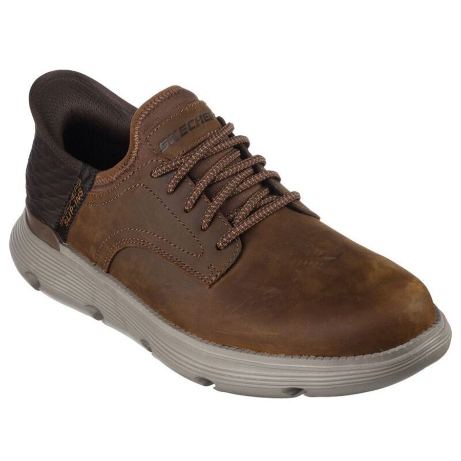 Men'S Styles | Skechers Skechers Slip Ins Brownleather 205046Cdb