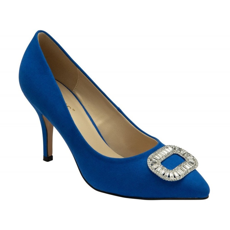 Lotus Occasion Wear And Matching Bags | Lotus Lotus Occasion Wear Court Shoe Florina Cobalt Blue Ulb426