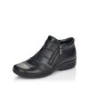 Shoes And Trainers | Rieker Rieker Ankle Boot Black L4671-00 Elastic Gusset And Zip