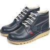 Kickers | Kickers Mens Kickers Kick Hi Navy Leather Boots