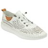 Shoes And Trainers | Lotus Lotus Casual Leather Shoe Uls484 Tassia In White