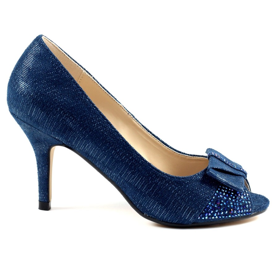 Wedding And Party Wear | Lunar Lunar Mira Occasion Wear Shoe Flr048Bl Navy