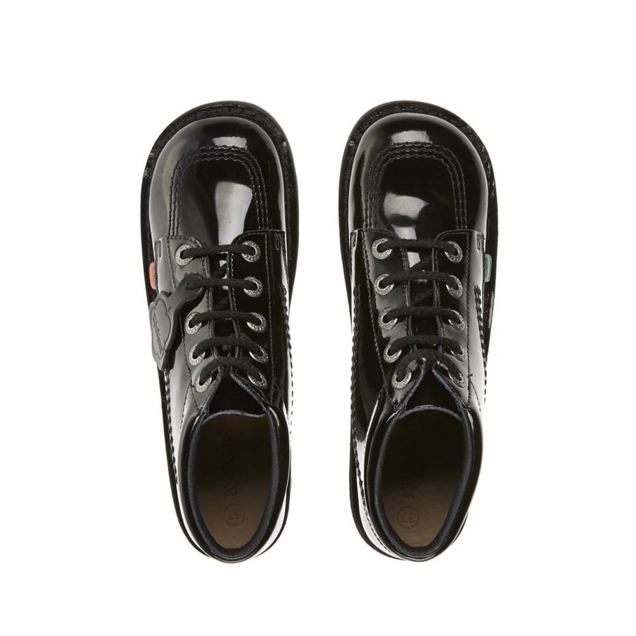 Kickers | Kickers Kickers Classic Kick Hi Teens 31-39 Blackpatent Leather