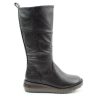 Long Boots And Riding Boots | Heavenly Feet Heavenly Feet Mid Calf Boot Robyn Black Vegan Friendly