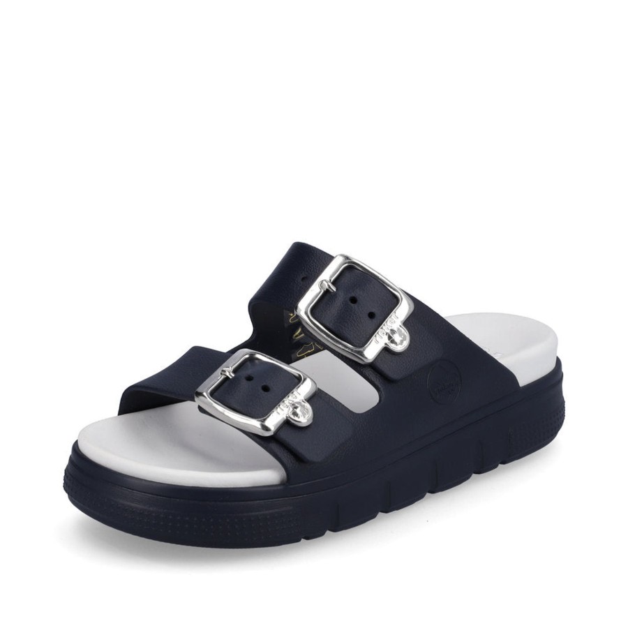 Ladies Styles | Rieker Rieker Casual Mule Sandalnavy P2180-14