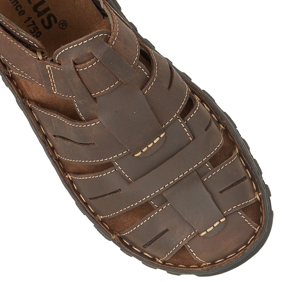 Men'S Sandals | Lotus Lotus Men'S Sandal Bruno Brown Ump005