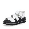 Ladies Styles | Rieker Rieker R-Evolution Chunky Wedge Sandal W1650-80 White